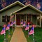 8 Pack American Flag Solar Lights Outdoor, 4th of July Decorations with 2 Modes, Waterproof Solar Flag Patriotic Lights